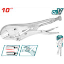 Alicate de presión 10" mandíbula recta. CrV. Máxima resistencia.