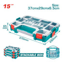 Organizador de plástico apilable 370 *290 *65 mm