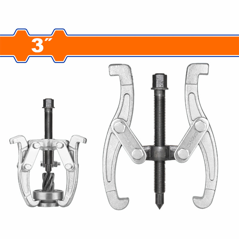 Extractor de 2 mandíbulas 3". Tratamiento térmico. Galvanizado. Extractor de dos garras. De rodamientos y balinerAS