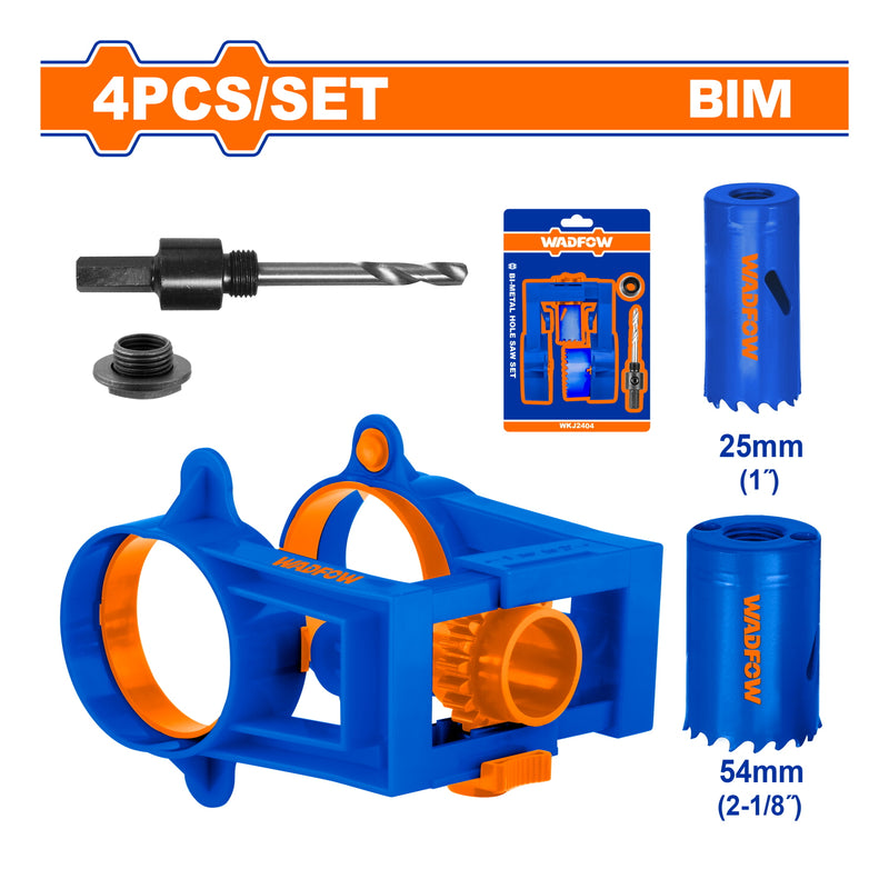 Kit de instalación de cerraduras para puertas de metal y madera. Set 4 pzas. Perfora agujeros. Molde cerrojos