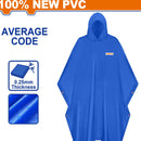 Capote impermeable para lluvia. 100% PVC. Tamaño: 50"x80". Espesor:0.25mm.