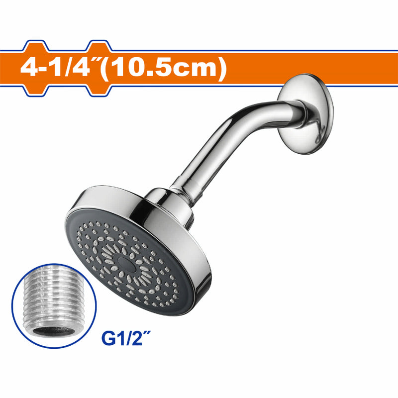 Ducha regadera redonda 4 1/4" acabado cromado.