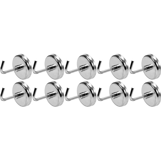 10 pcs de ganchos magneticos de 1 Â½â€. Para colgar herramientas