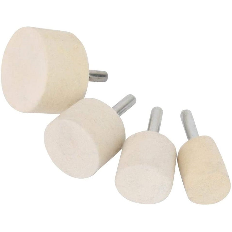 Kit de pulido de óxido de cerio y 4 ruedas de lana para pulido