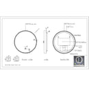 Espejo baño circular con luz led y sistema antiempañante (Diámetro 60 cm)