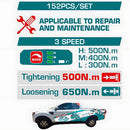Combo del mes Total 20V Llave de Impacto Dado Cuadrado 1/2" 500Nm.  Set de Herramientas 152 piezas.  Batería 4.0Ah y Cargador POCAS UNIDADES.