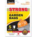 Bolsas de basura anaranjadas para exteriores5-pc 30x48 " Super Resistentes