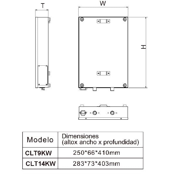 Calentador de agua eléctrico 13.5 Litros de 9 KW Drija