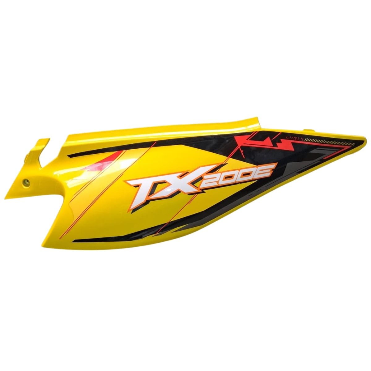 Covertor trasero lateral derecho amarillo con calcomanias (TX200)