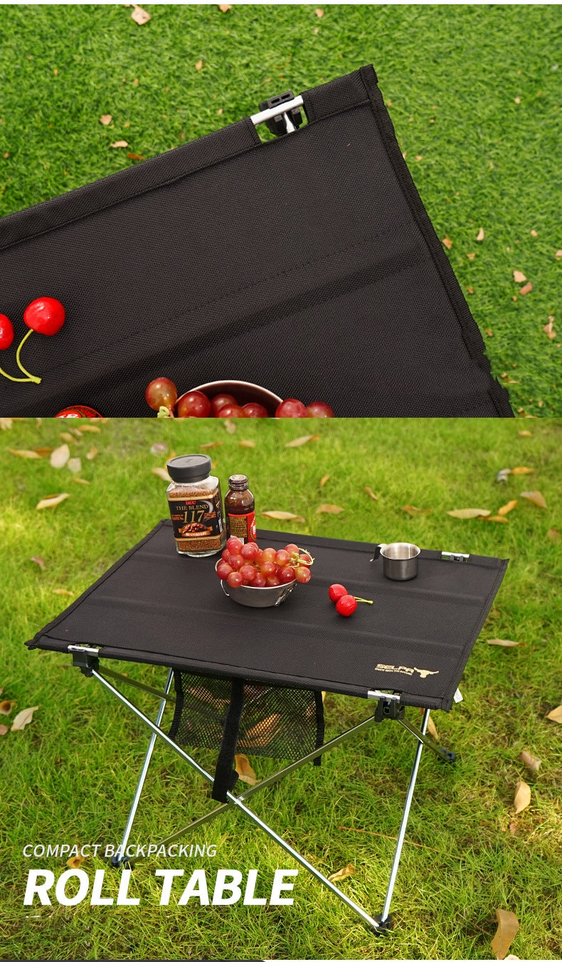 Mesa plegable tela portátil para acampar