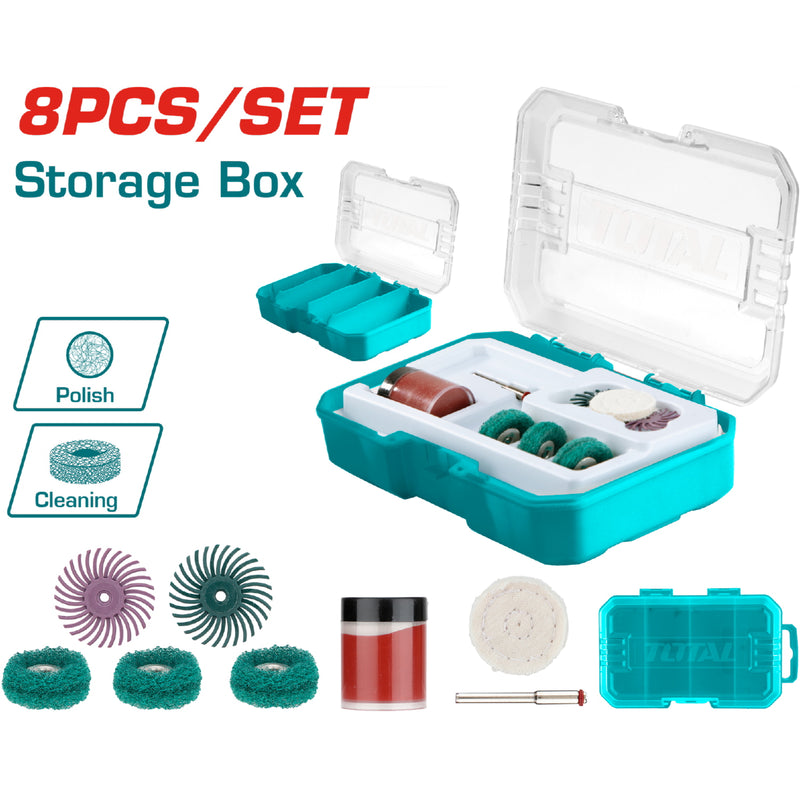 Puntas para mototool. 8 piezas (para trabajar lijado y pulido) Juego