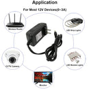 Adaptador de corriente DC 12V-3A US Plug.