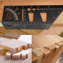 Regla de aluminio de múltiples ángulos de 45 y 90 grados para carpintería