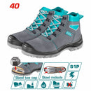 40 (6 1/2) Botas seguridad TOTAL.Alta calidad Punta metalica+ anticlavos+ antiresbalante+anti vibrac