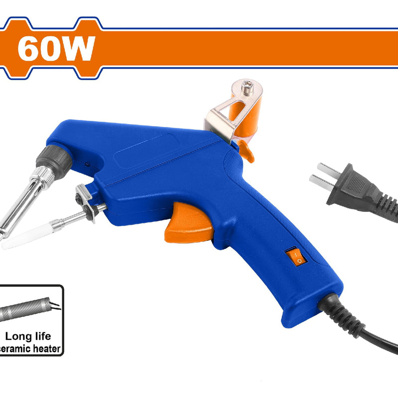 Soldador cautin estaño soldador con alimentador 60W. 110-120V. Tiempo de precalentamiento: 1-2 mins.