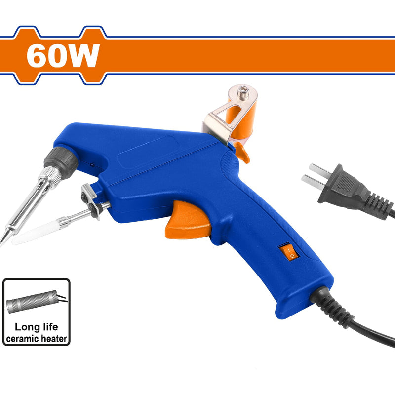 Soldador cautin estaño soldador con alimentador 60W. 110-120V. Tiempo de precalentamiento: 1-2 mins.