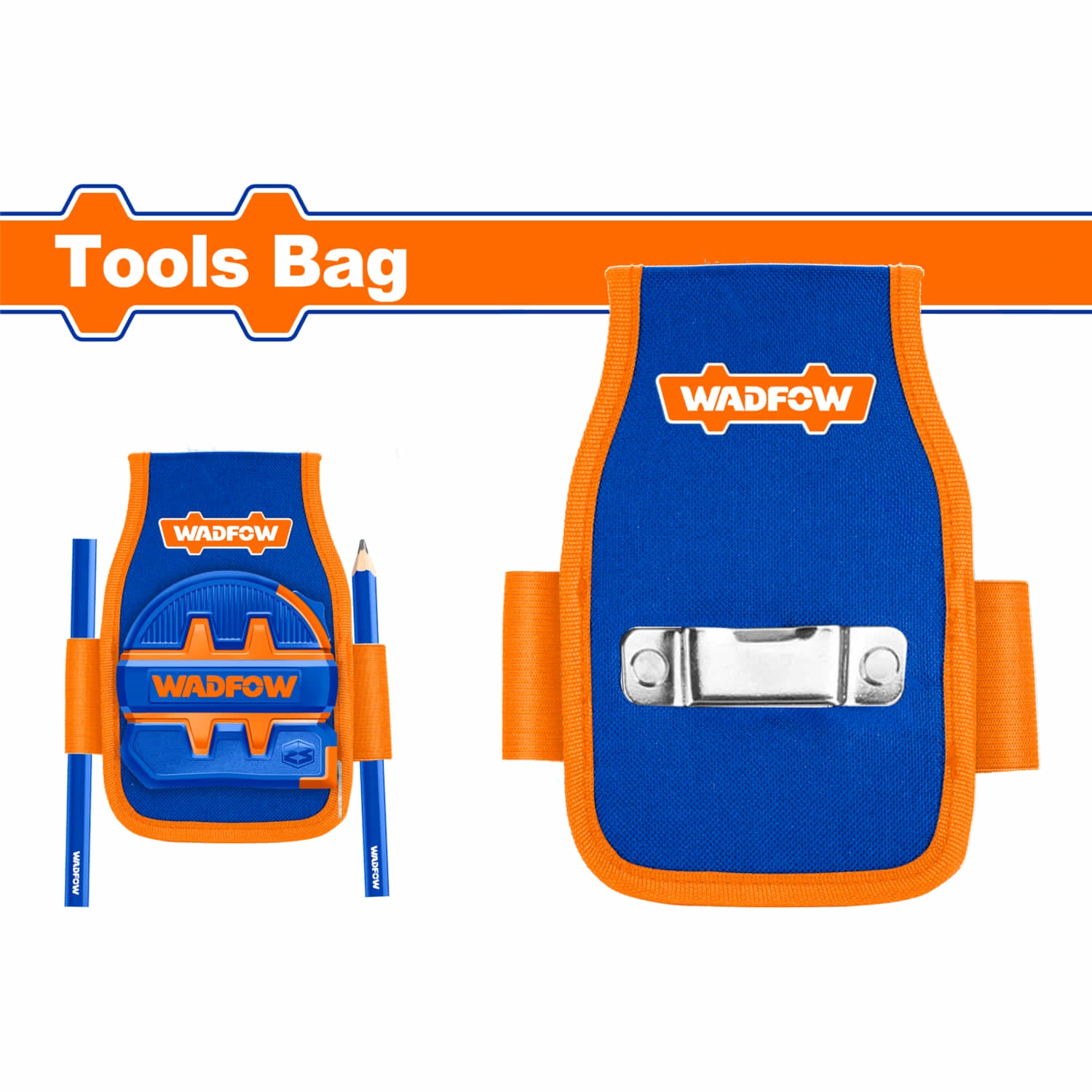 Bolsa para Herramientas para cinturón 170x140mm. Incluye gancho para cinta. Compatible: WTG1100