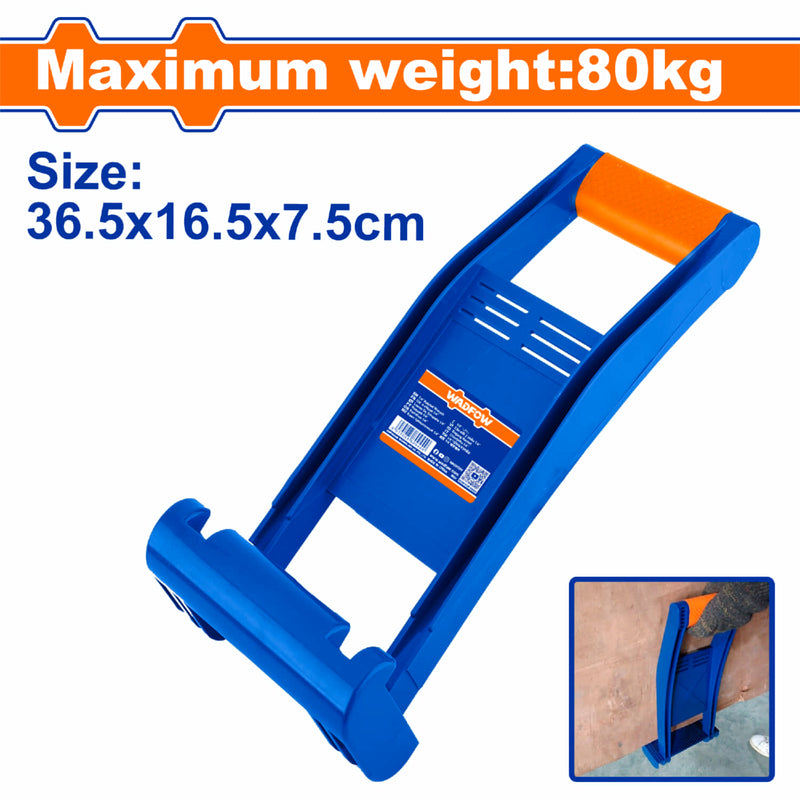 Transportador de Paneles de Yeso Drywall Peso Max.80Kg. Tamaño: 36.5x16.5x7.5cm