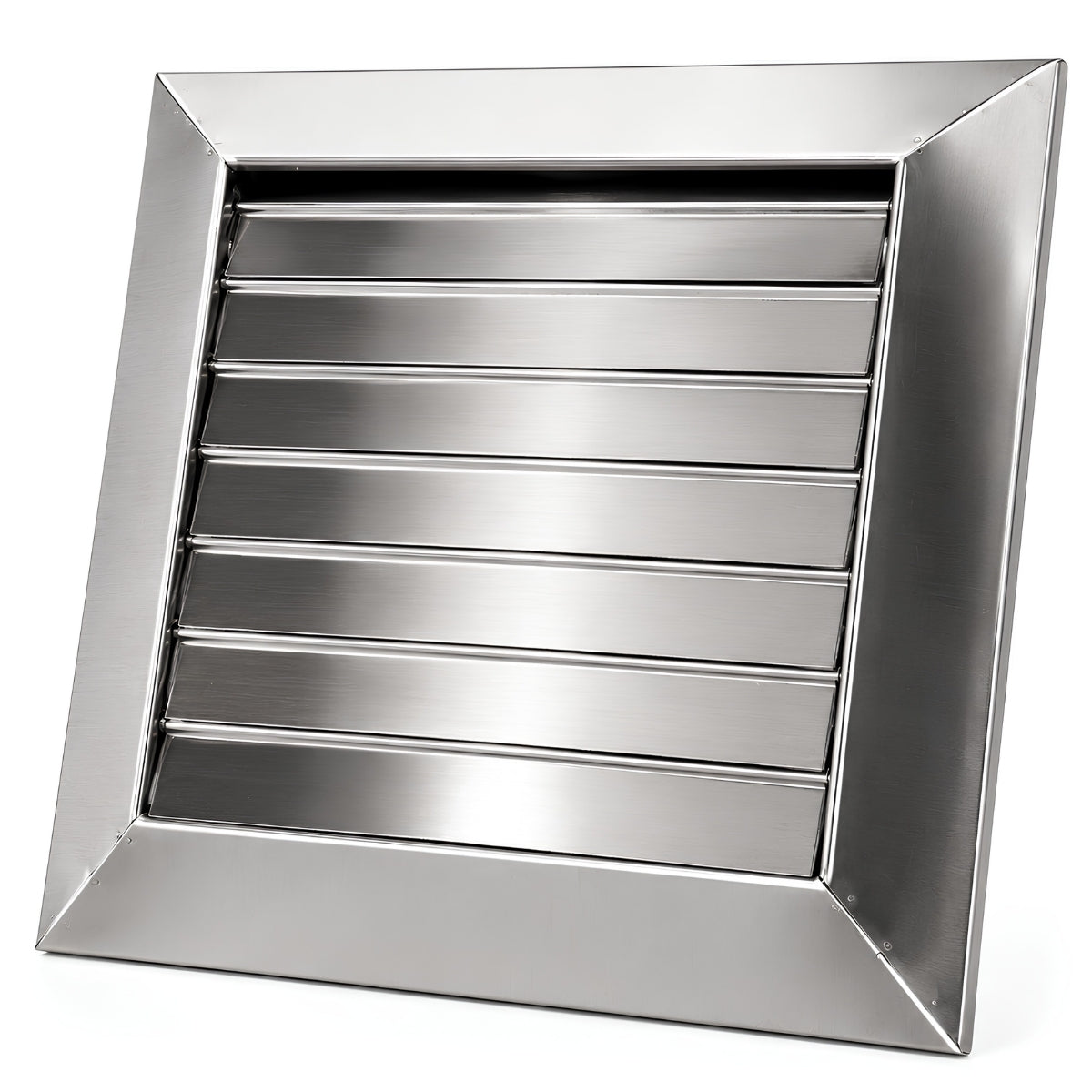 Rejilla de Ventilación 4" con láminas móviles. Para extractor de baño Tapa de Extractor De Acero Inoxidable 304.