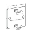 Anclaje lateral de Tuberia Cuadrada 40x40mm.