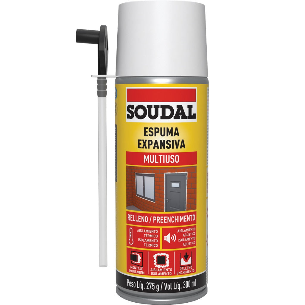 Espuma expansiva aislante 300 ml. Soudal