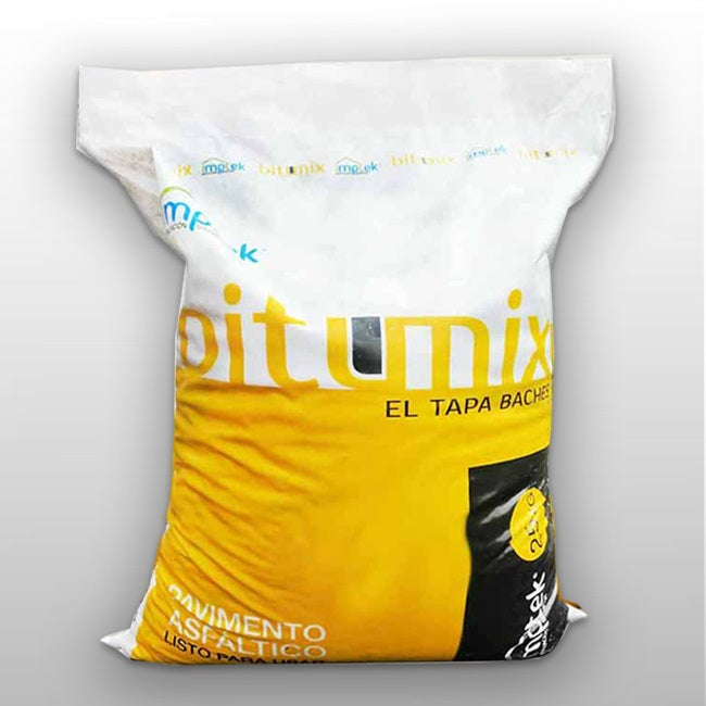 Asfalto en frio mezcla asfáltica lista para usar para reparar baches. Bitumix 25 kg