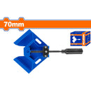 Pinza abrazadera de angulo recto 90º con aleación de aluminio. Sujeción de 70mm. Para esquinas