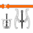 Extractor de 2 mandíbulas 6". Tratamiento térmico. Galvanizado. Extractor de dos garras.  De rodamientos y balinerAS