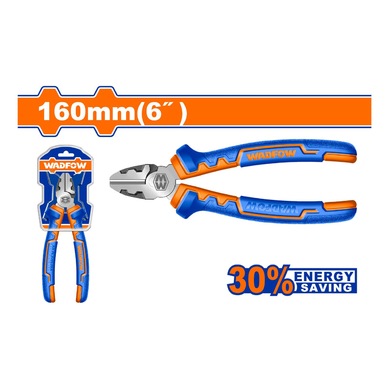 Alicate de corte diagonal de alta palanca 6" Ahorro de energía 30% Mango cómodo. Acabado pulido.