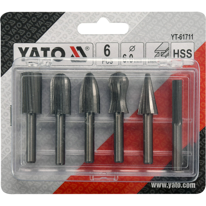 Fresas Limas Rotativas para Metales Vástago 6mm. Para Motortool, Dremel