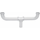 Desague Trampa metálica de latón cromado para fregadores dobles ( sin desague)