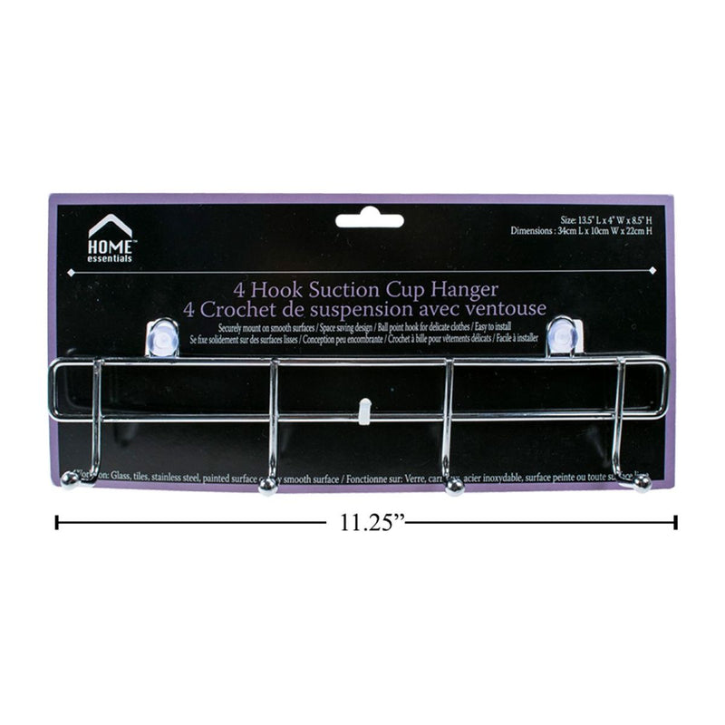 Colgador de 4 ganchos con ventosa