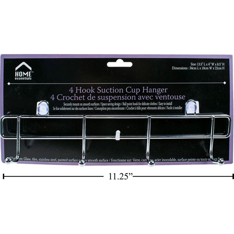 Colgador de 4 ganchos con ventosa