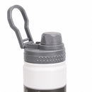 Botella de agua térmica 750ml. Termo blanco de doble pared. Acero inoxidable.