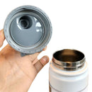 Botella de agua térmica 750ml. Termo blanco de doble pared. Acero inoxidable.