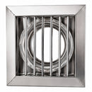 Rejilla de Ventilación 4" con láminas móviles. Para extractor de baño Tapa de Extractor De Acero Inoxidable 304.