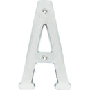 Letra A slim 4" cromo satinado Lock