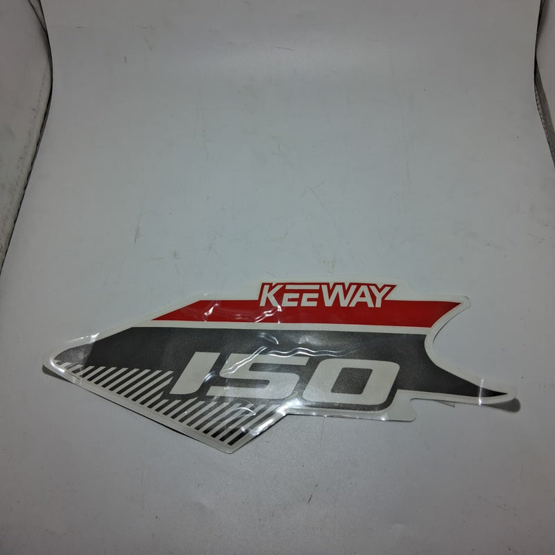 Calcomania derecha lateral blanca (RKG150)