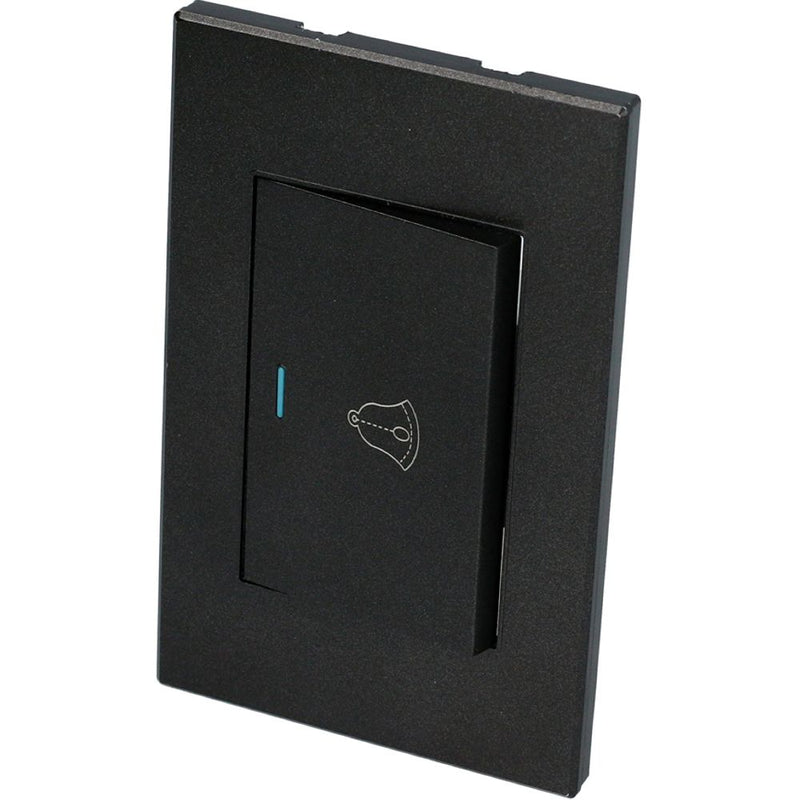 Interruptor con timbre negro 1/1 Surtek.