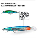 Señuelo Minnow verde anzuelo triple 11 cm.