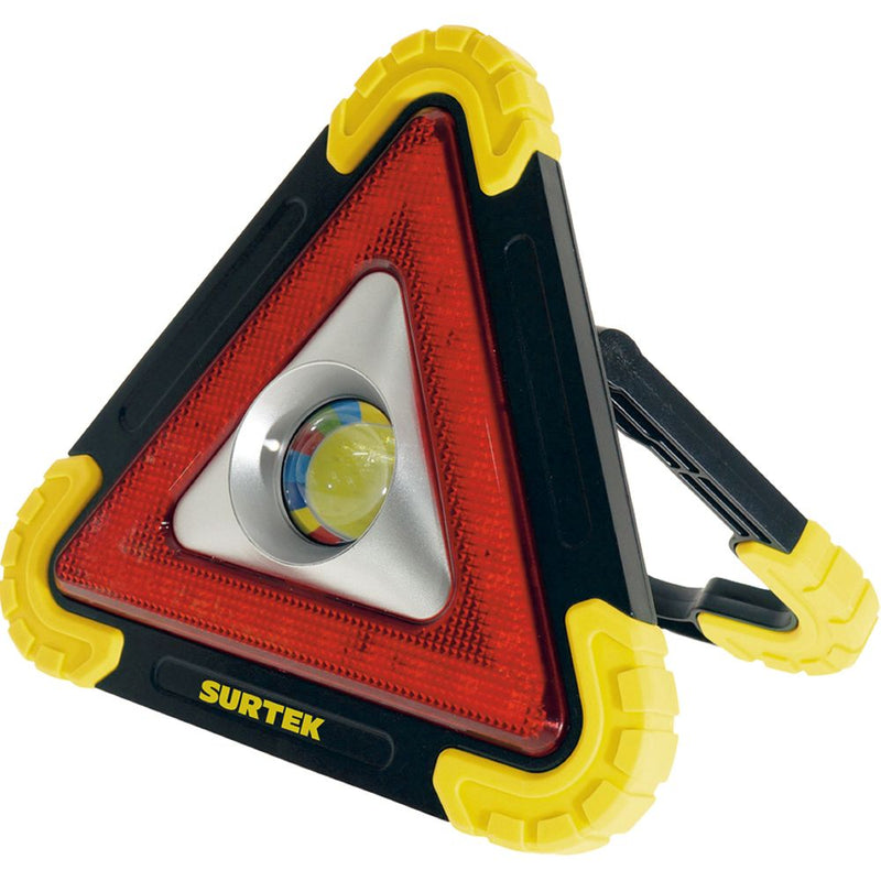 Triangulo reflector LED solar 10" Surtek