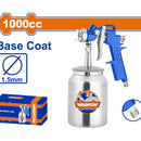 Pistola spray para Pintar 1000cc. Boquilla: 1.5mm. Ideal capa base. Presión: 3-4 bar. De aire para compresor