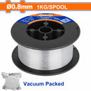 Rollo alambre de Soldadura 0.8mm 1kg Acero al carbono. Empacado al vacío. Carrete alambre MIG
