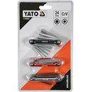 Set de 3 Juegos de LLaves Allen Universales ( 24 pcs ). Para aflojar pernos y tornillos, entre otros