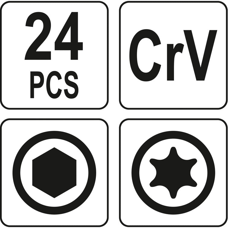 Set de 3 Juegos de LLaves Allen Universales ( 24 pcs ). Para aflojar pernos y tornillos, entre otros