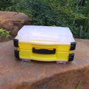 Caja doble compartimiento para señuelos pesca