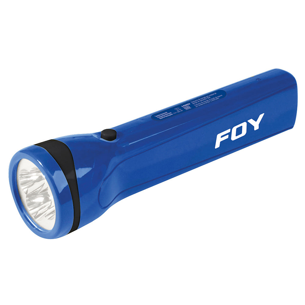 Linterna recargable de plástico 4 LED Foy