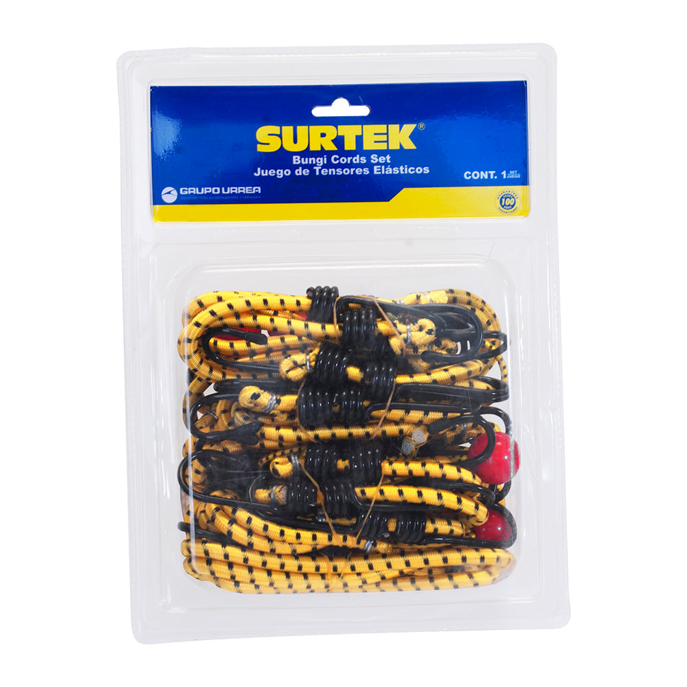 Juego de 12 tensores elásticos Surtek