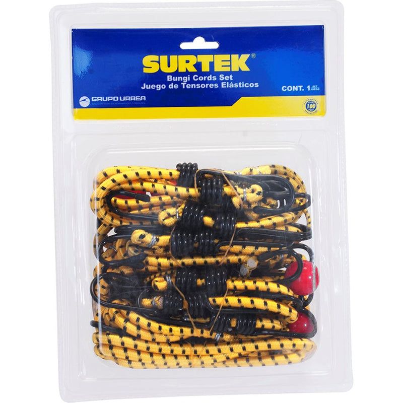 Juego de 12 tensores elásticos Surtek