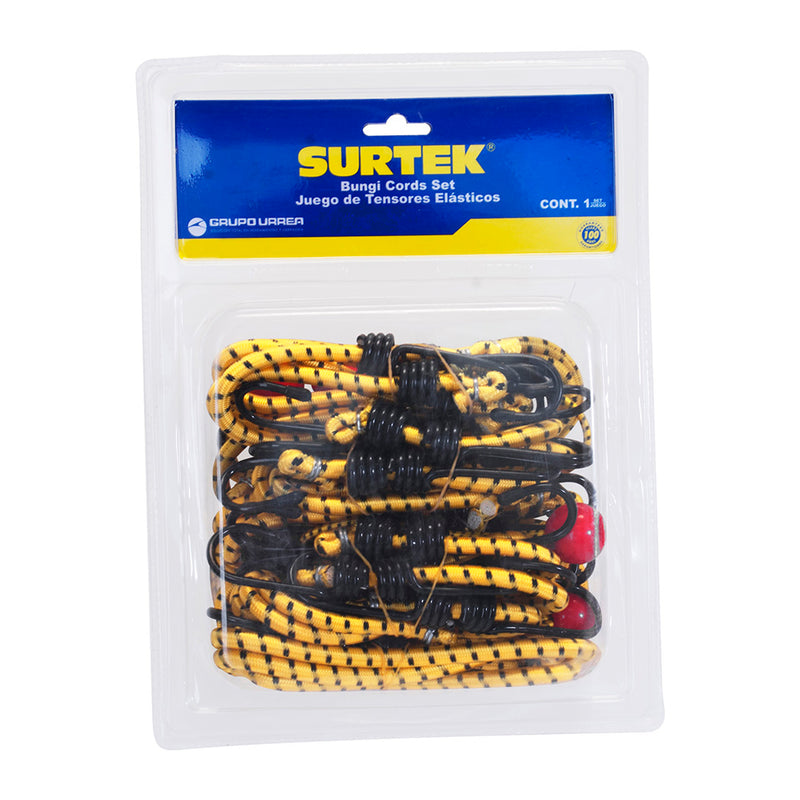 Juego de 12 tensores elásticos Surtek